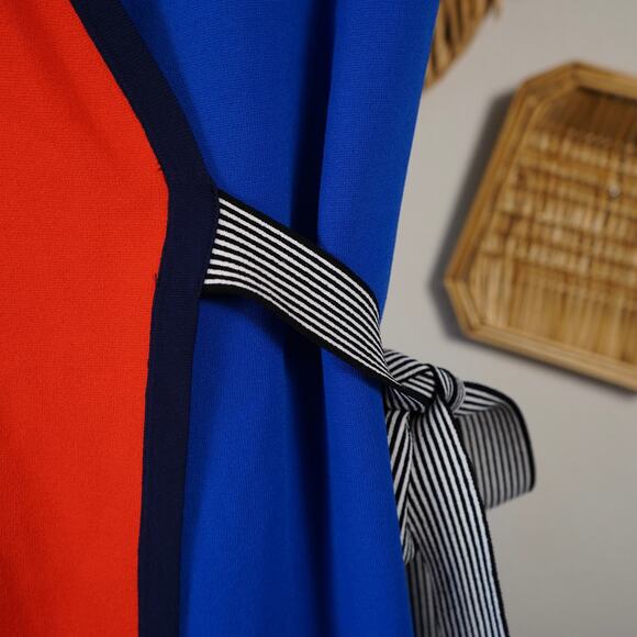 Diane von Furstenberg V Neck Wrap Francine Dress Multicolor Womens Size Medium - Picture 5 of 9